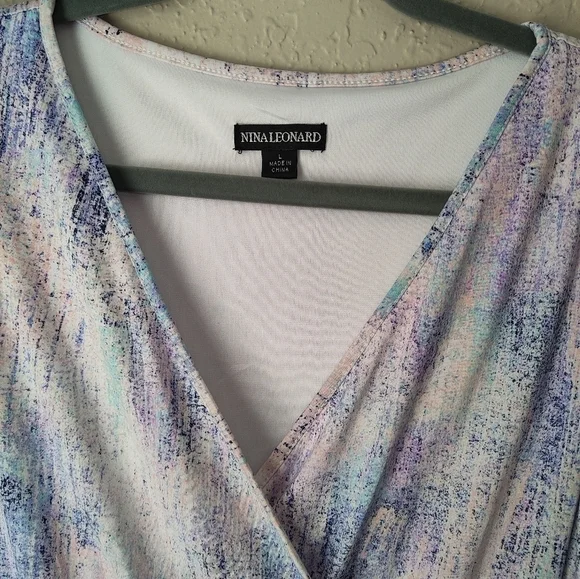 Nina Leonard Maxi Dress Sleeveless Size L - Picture 2 of 6